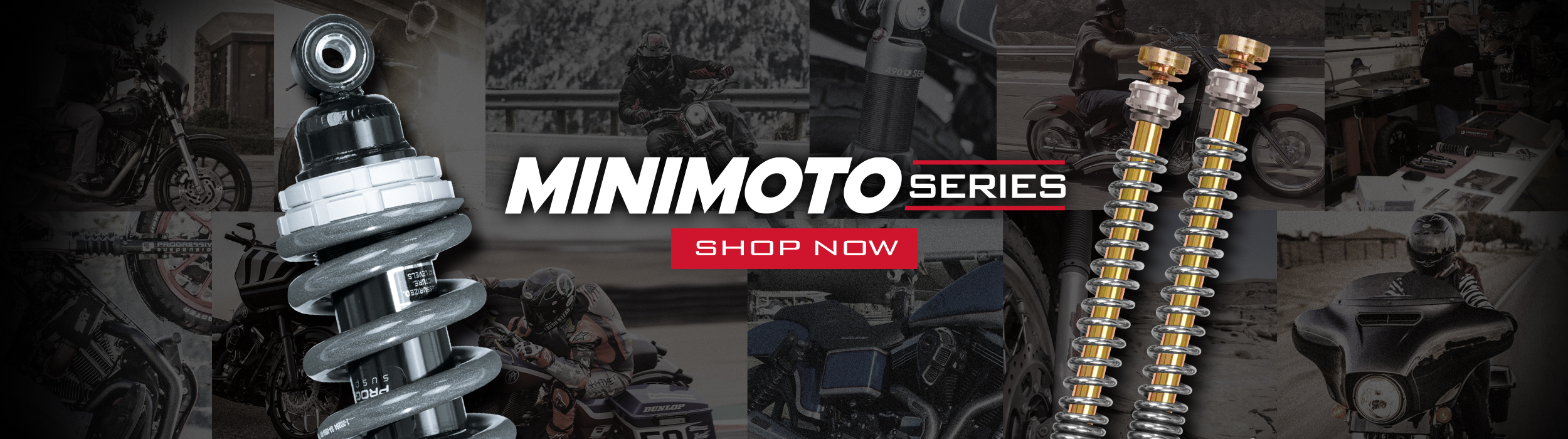 High performance motorcycle suspension, including shocks and